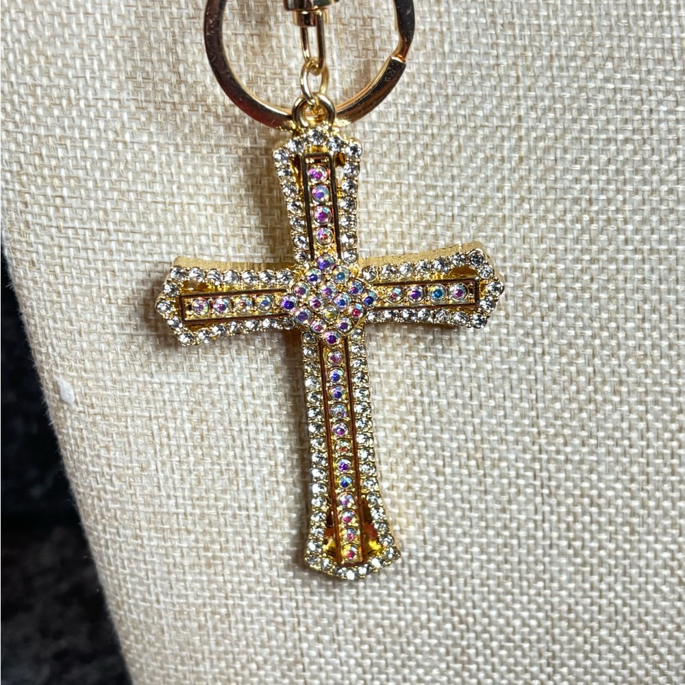 Cross with bling bag charm NWT - Picture 2 of 4